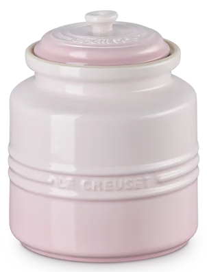 Le Creuset Stoneware Biscuit Jar, Shell Pink